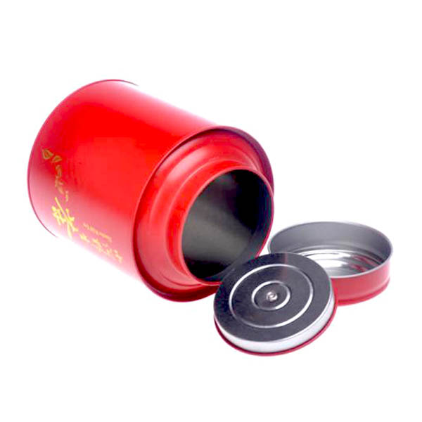 Airtight sealed double lid 400 gram loose leaf tea tin can metal coffee bean tin jar food tin container