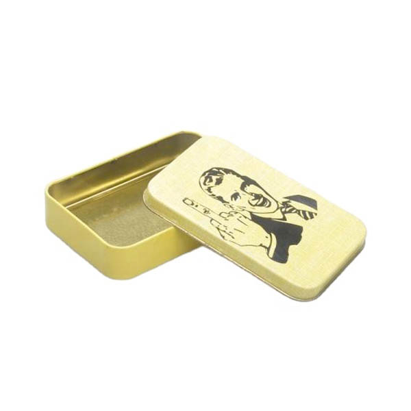 Small metal tin box