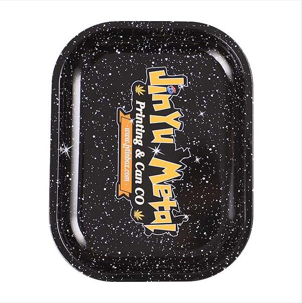 Black Rolling Tray