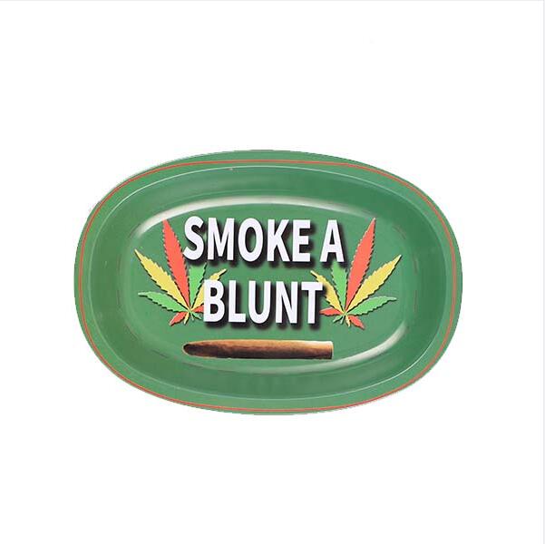 Oval Metal Rolling Tray