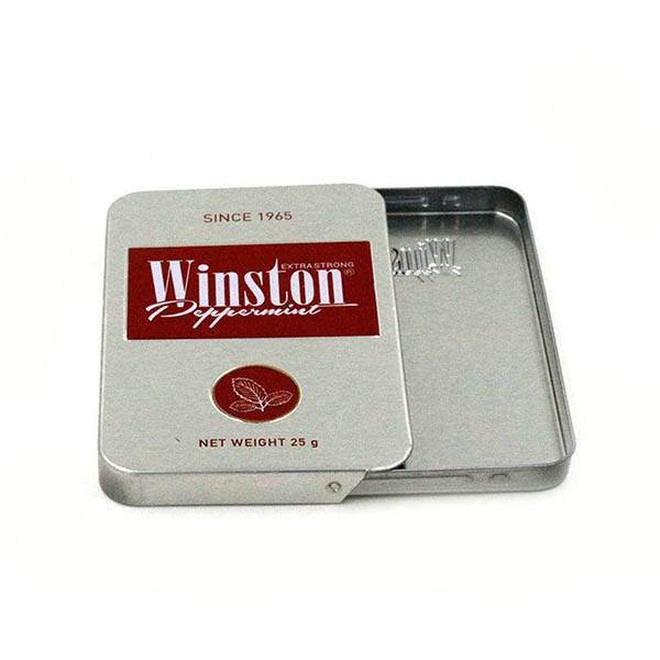 Sliding metal tin