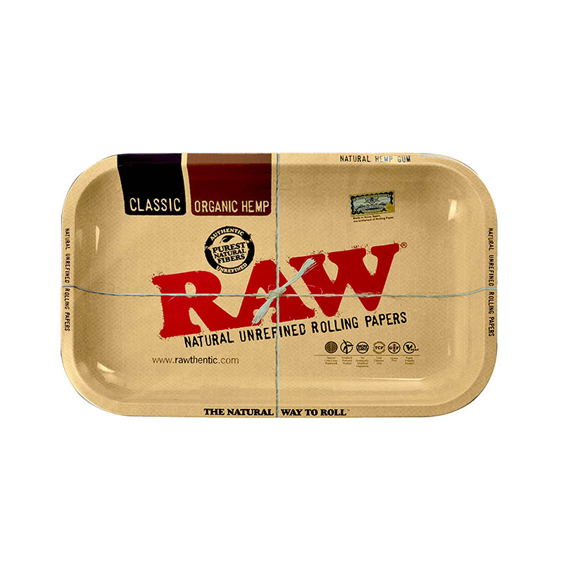 6.3"x10.6" inch custom designs Raw rolling trays metal smoking weed trays wholesale