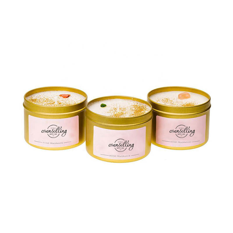 Soy wax candle tin