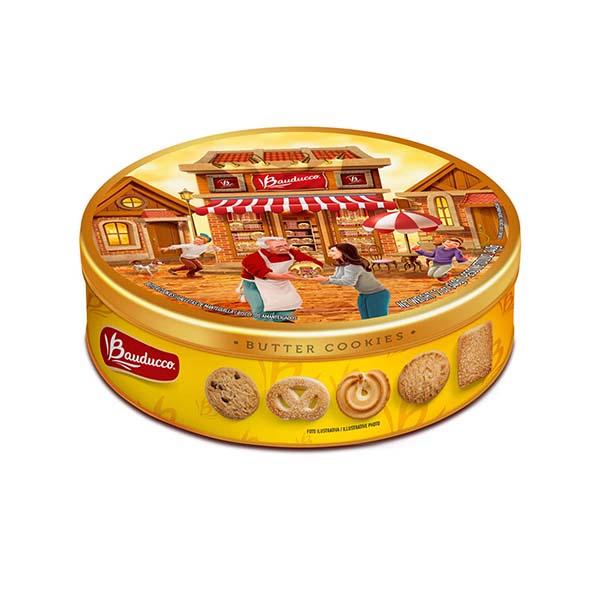 Gold chocolate tin