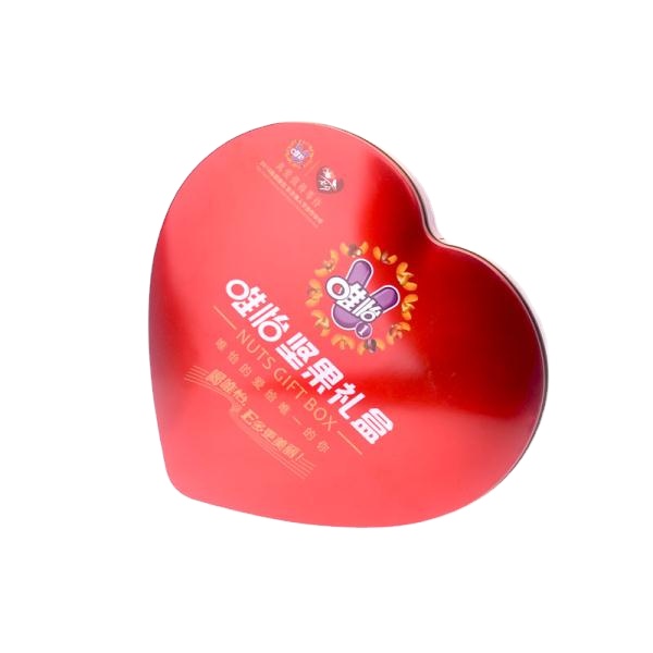 Heart shape tin boxes