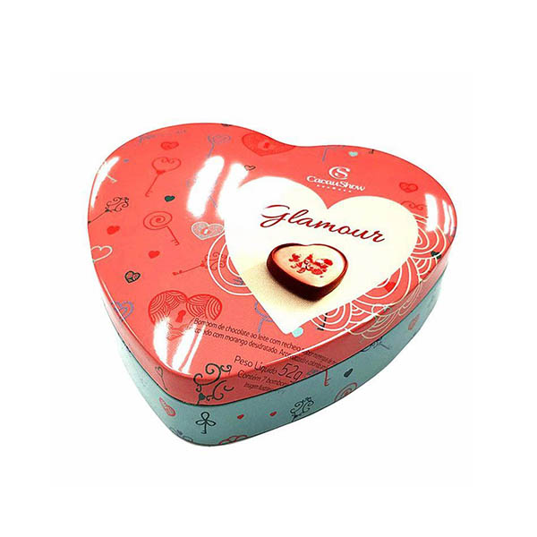 Metal candy tin box