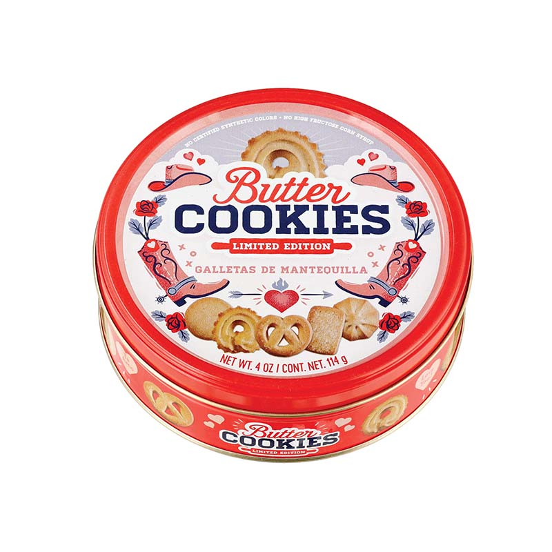 Cookie tin with lid
