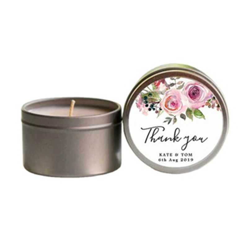 Scented candle tin