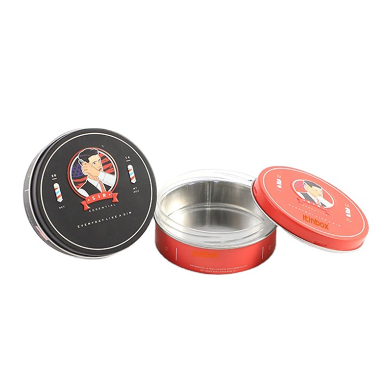 Hair pomade tin can