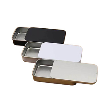 Lip blam slide tin case