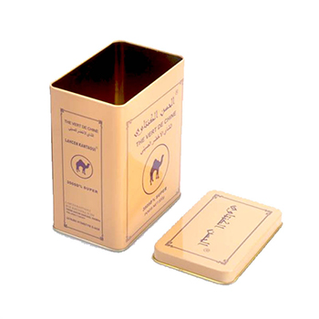 Rectangular tea tin boxes