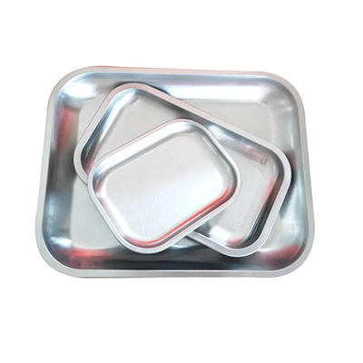 Plain metal rolling tray
