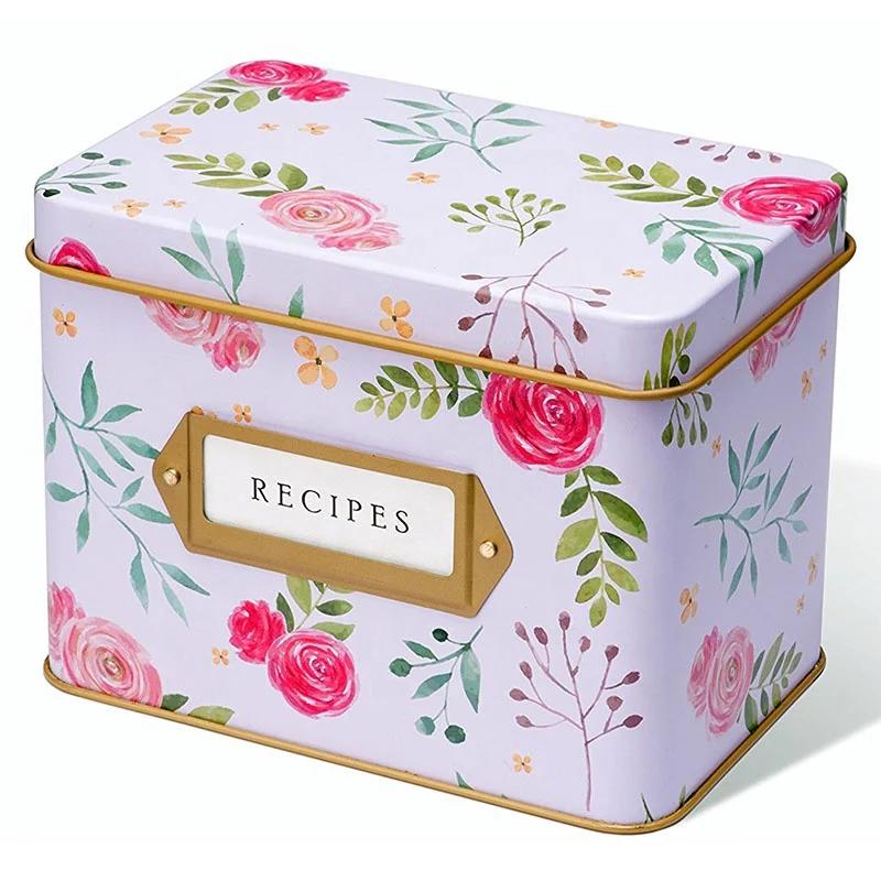 Tin recipe box wholesale