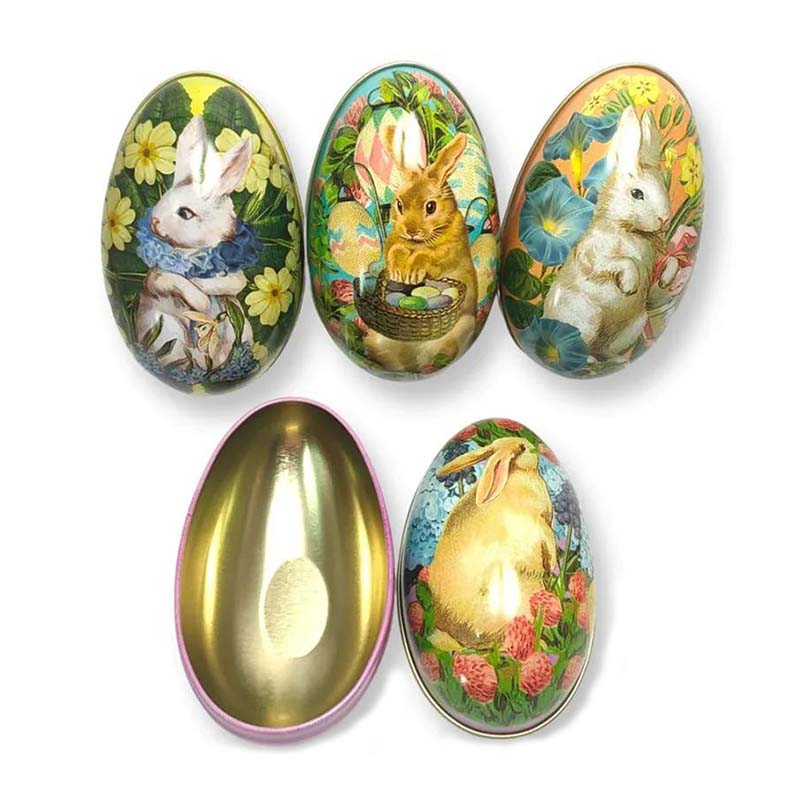 Egg shape tin wholesale