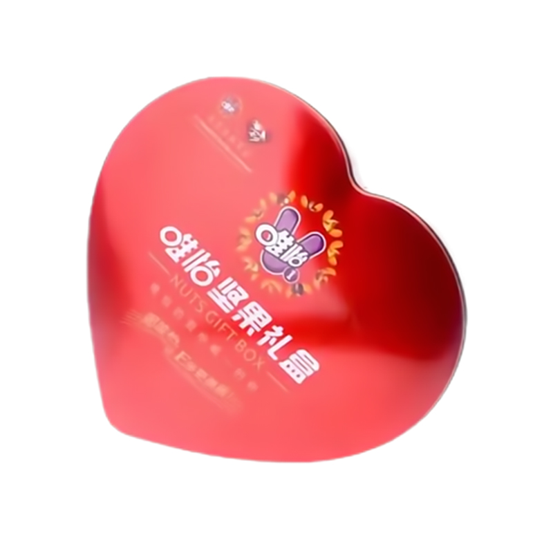 Heart shape metal tin box