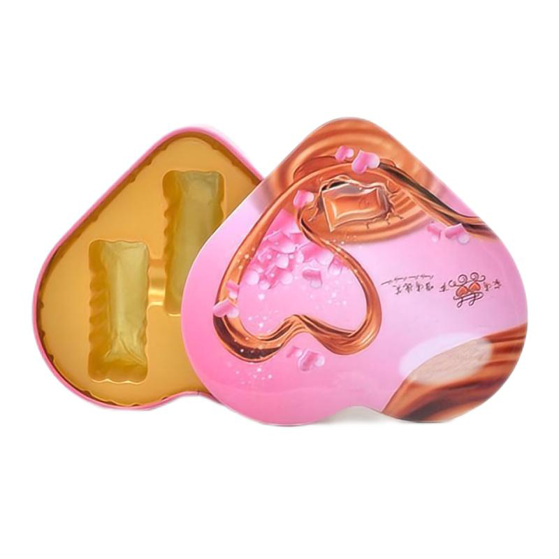 Heart shape metal tin box wholesale