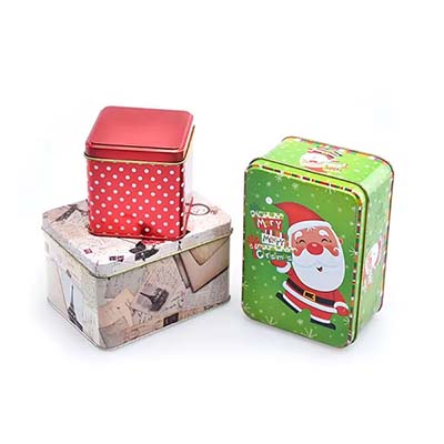 Custom cookie metal tin box supplier