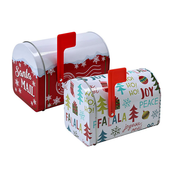 Christmas mail tin boxes wholesale
