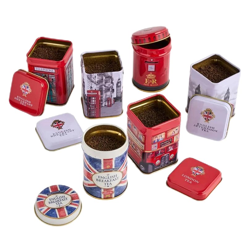 tea tin container wholesale