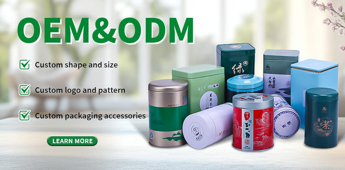double lid tea tin can