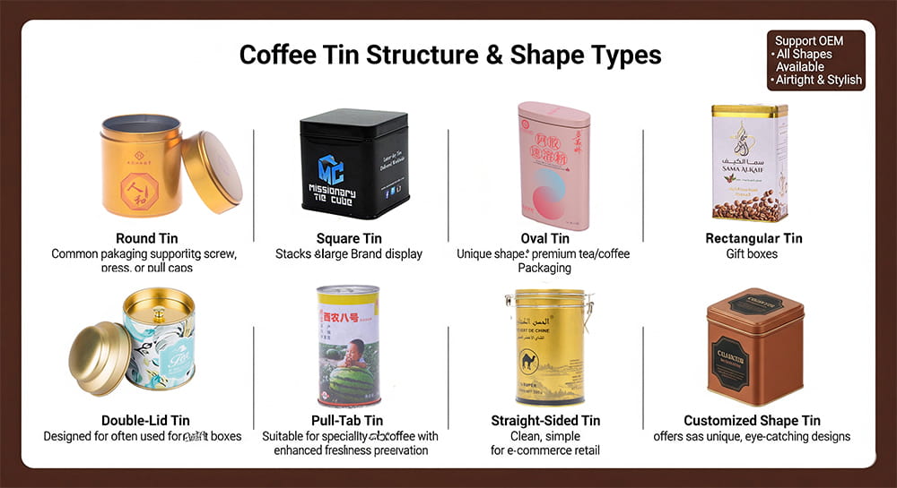metal coffee tin box