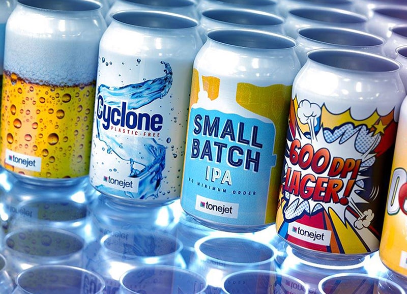printed metal can