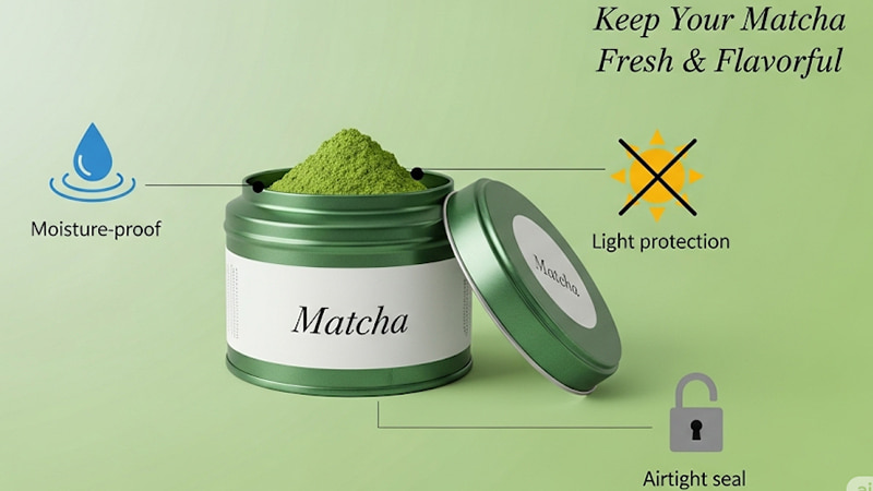 matcha tea tin box wholesale