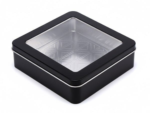 tin box with window