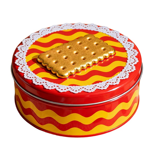 Metal biscuit box