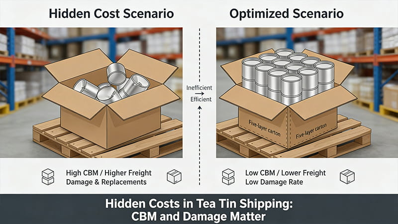 food grade tea tin can for wholesale
