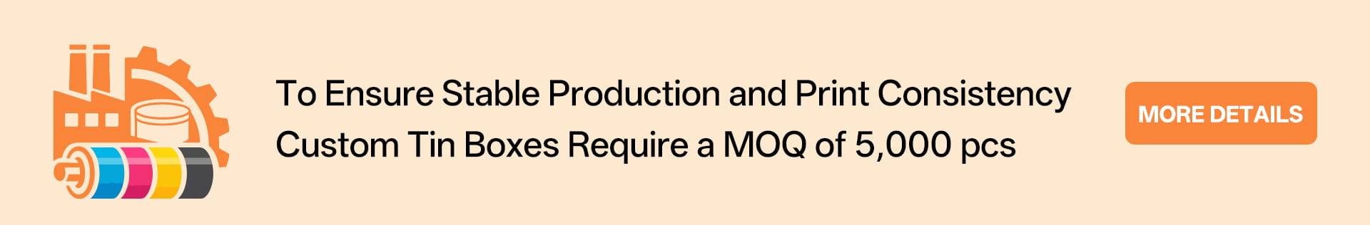 Custom tin box moq 5000 pcs