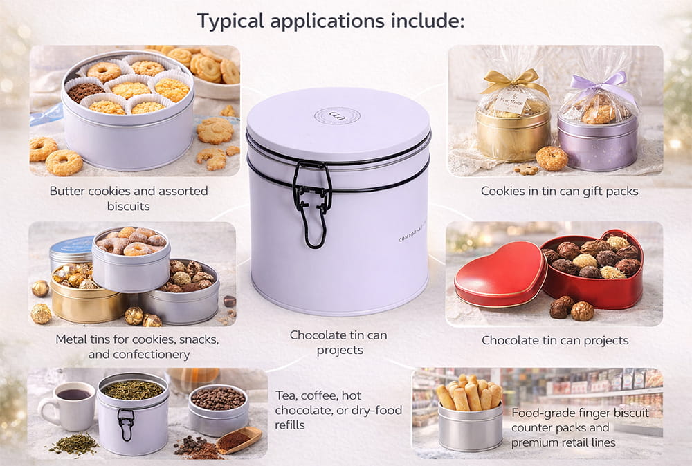 Clip tin can applications