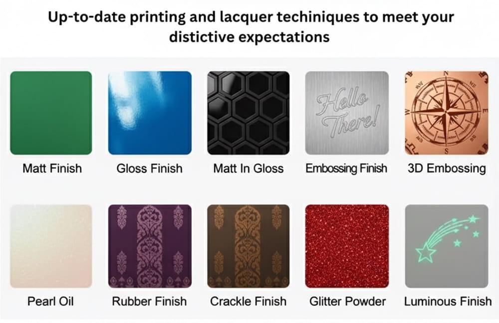 Custom tin box printing options Custom tin box printing options