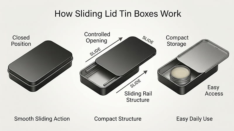 sliding tin box factory custom sliding tin box