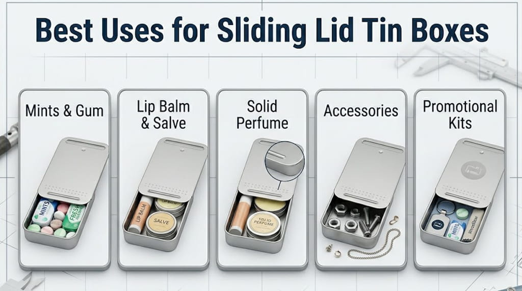 slide lid tin boxes