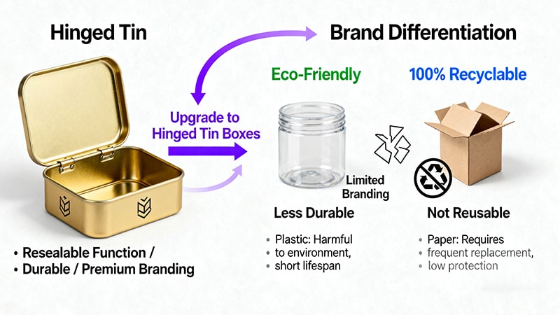 hinged tin box advantages