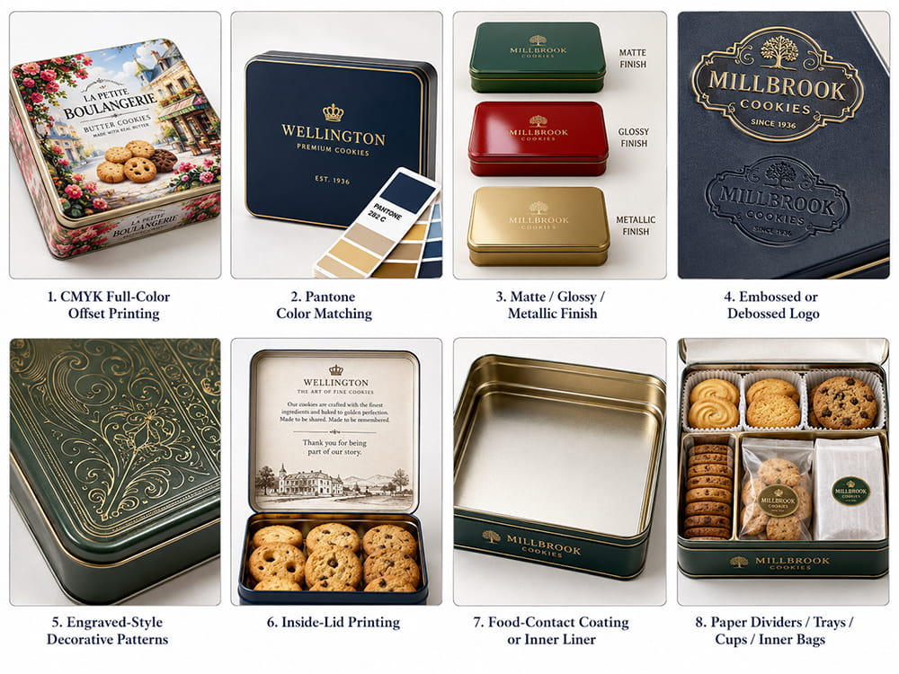 cookie tin box customization options cookie tin box customization options