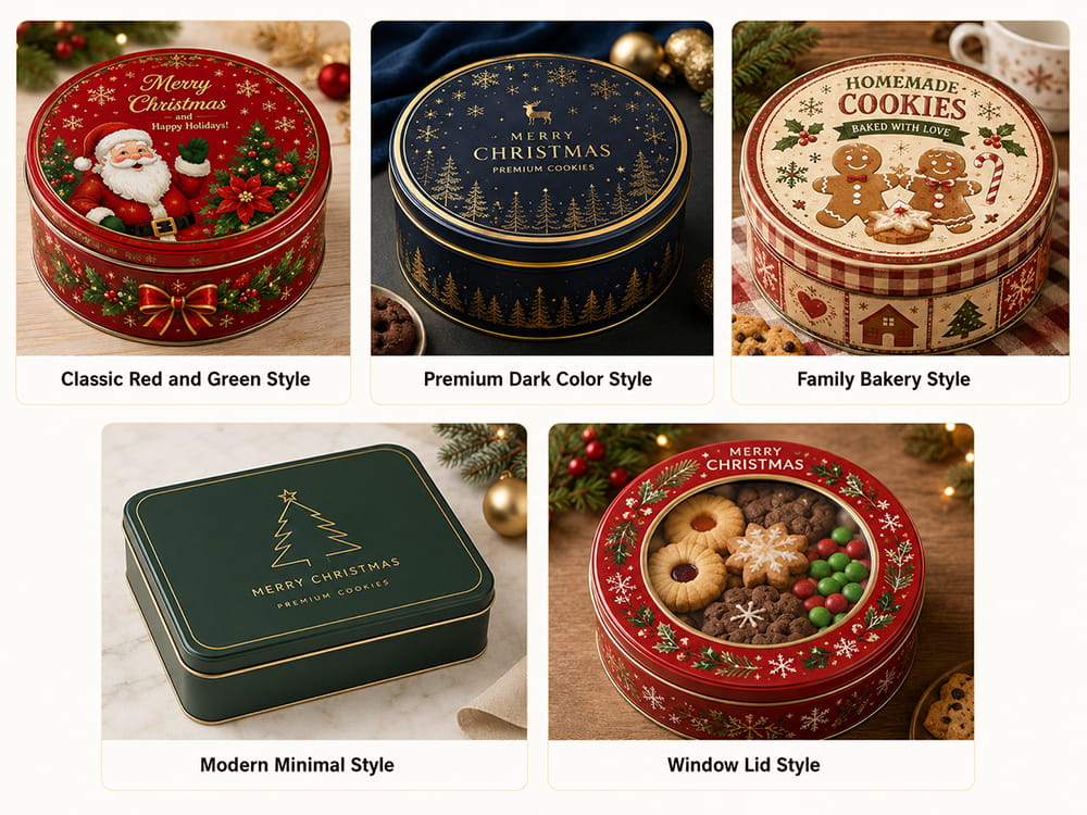 Christmas Cookie Tin Designs