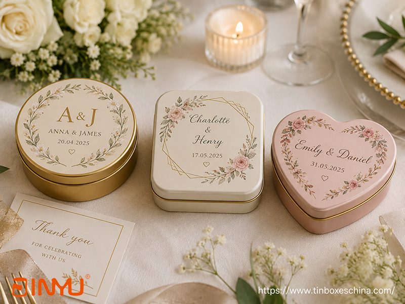 Personalized Wedding Favor Tins