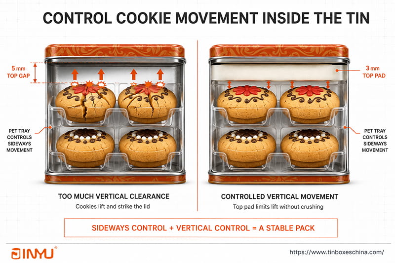control cookie movement inside the tin control cookie movement inside the tin