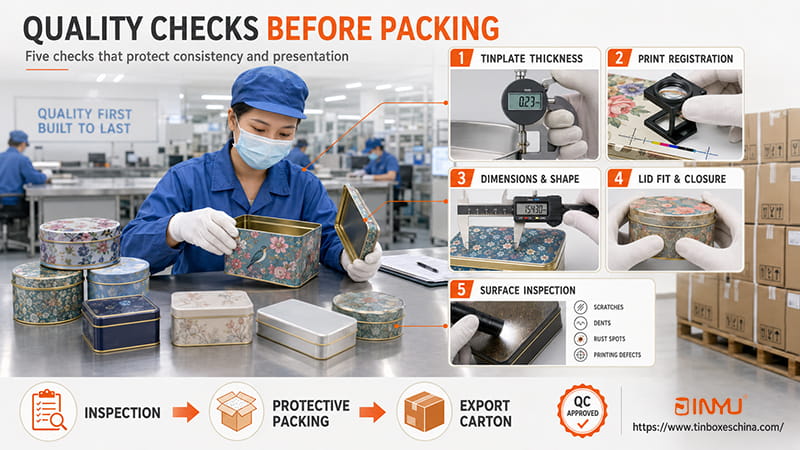 quality check before packaging