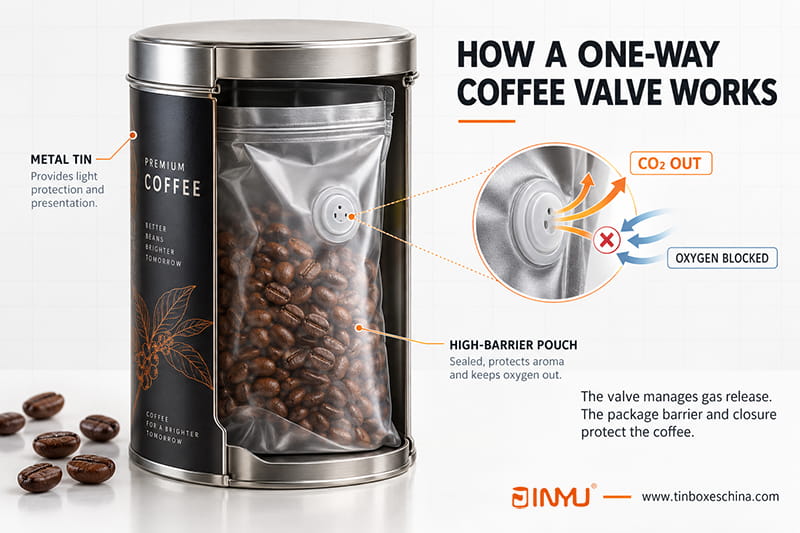 How a One Way Coffee Valve Works How a One Way Coffee Valve Works