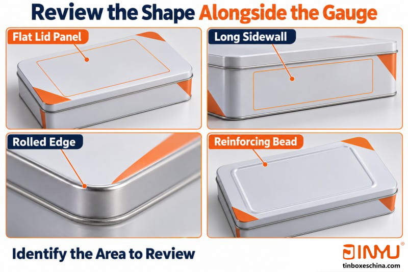 Review the Shape Alongside the Gauge