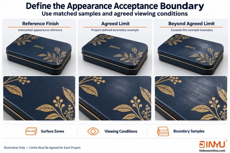 Define the Appearance Acceptance Boundary Define the Appearance Acceptance Boundary