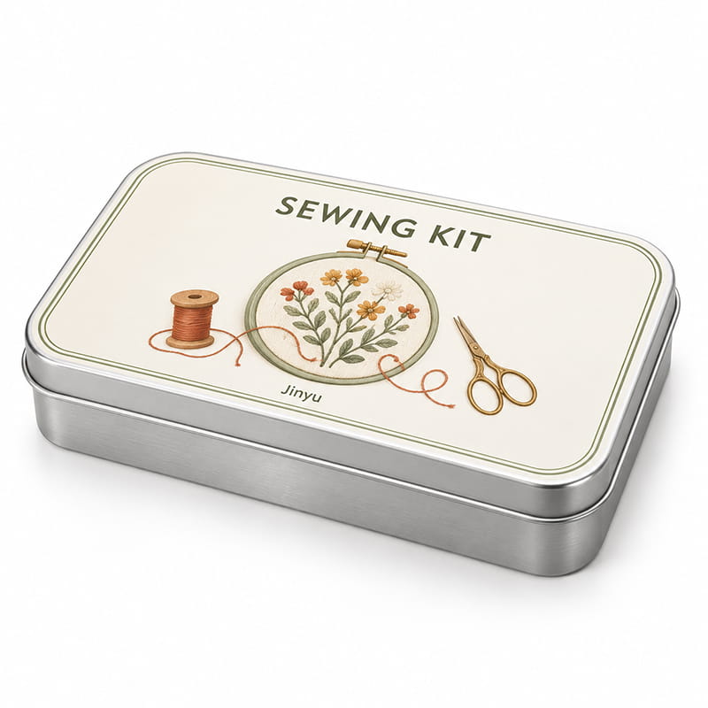 Metal Sewing Kit Boxes