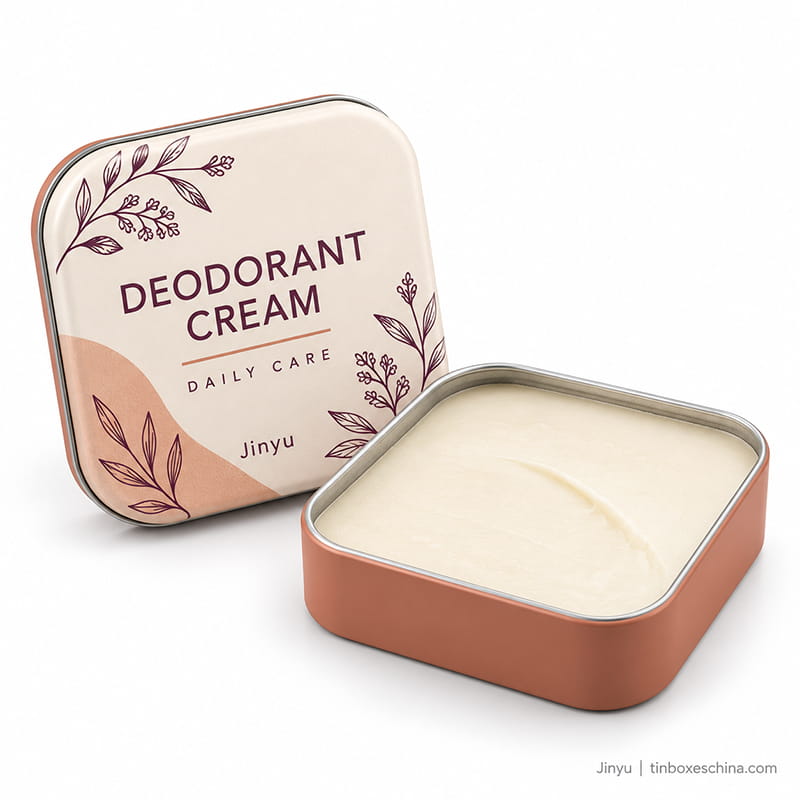Custom Deodorant Cream Tins